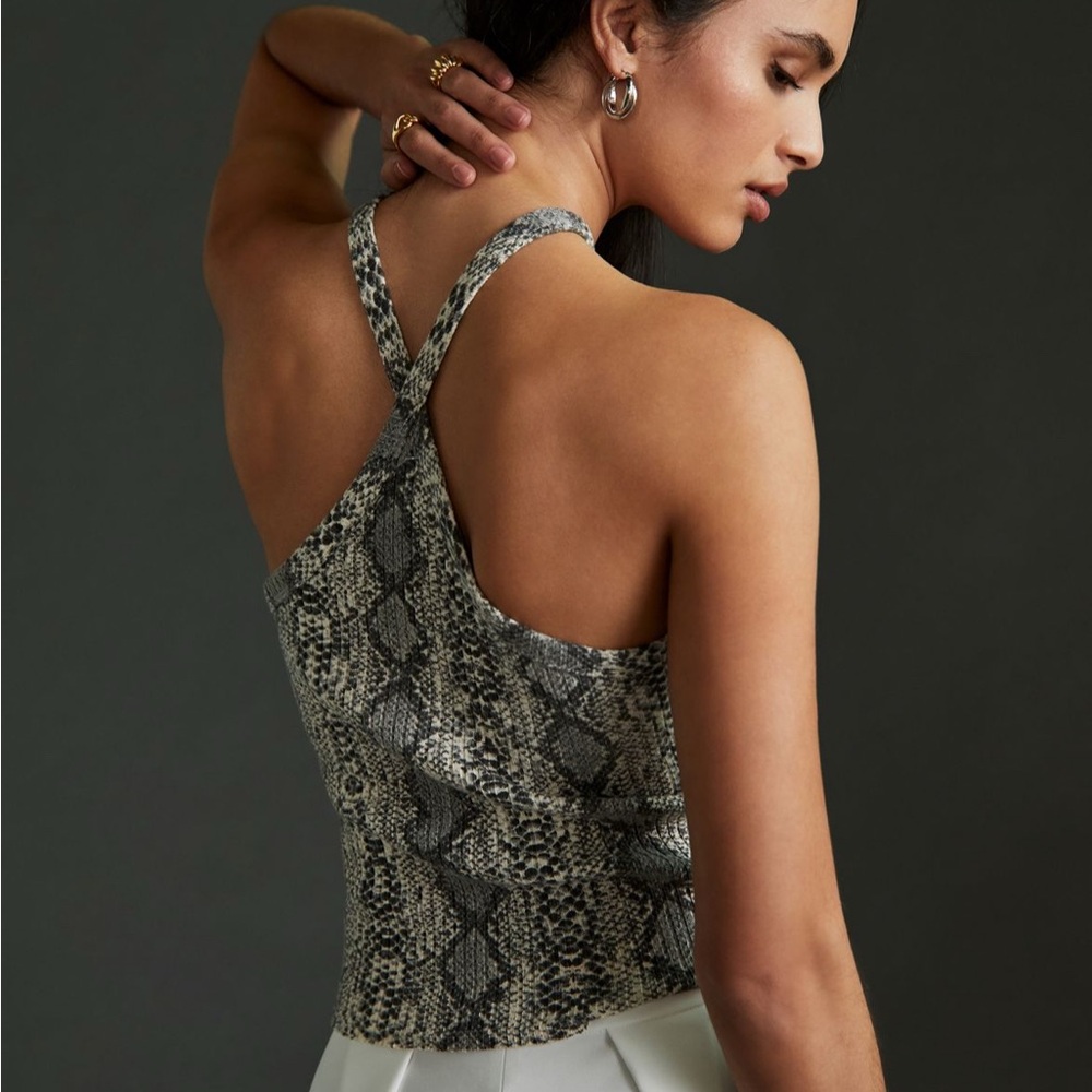 T.LA Ribbed Halter Tank - Picture 2 of 5